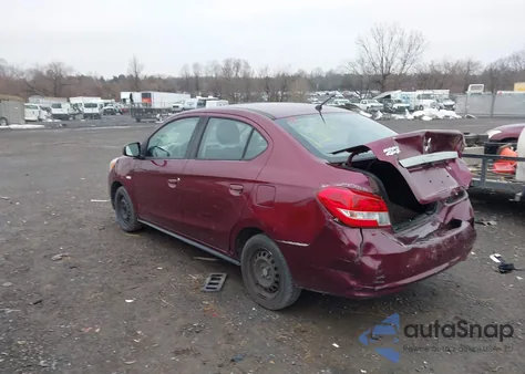 2020 Mitsubishi Mirage G4 Es z USA, uszkodzony, nr VIN ML32F3FJ1LHF01001